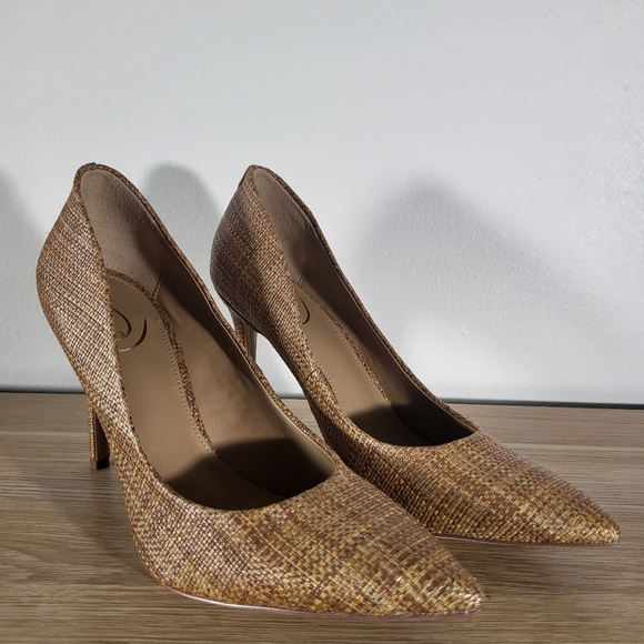 Sam Edelman Women's Hazel Cuoio Stiletto Heels Slip On Pointed